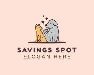 Dog Cat Grooming logo design