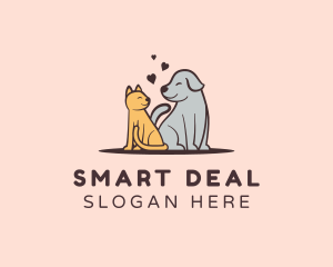 Dog Cat Grooming logo design