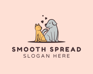 Dog Cat Grooming logo design