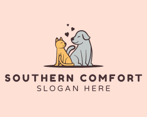 Dog Cat Grooming logo design