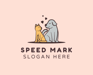 Dog Cat Grooming logo design