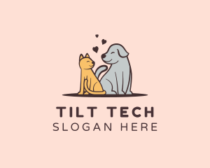 Dog Cat Grooming logo design