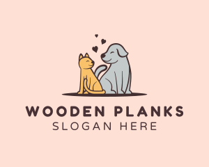 Dog Cat Grooming logo design