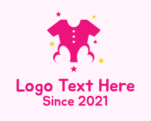 Sparkling - Pink Kids Boutique logo design
