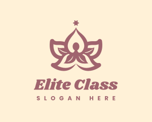 Lotus Yoga Class logo design