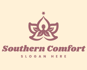 Lotus Yoga Class logo design