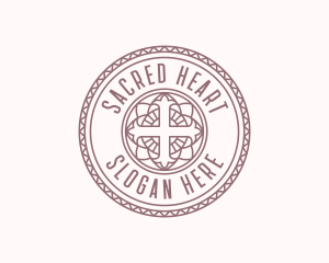 Church Catholic Cross logo design