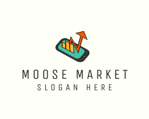 Mobile Stock Market logo design