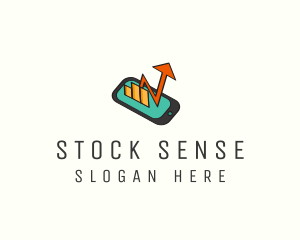 Stocks - Mobile Stock Market logo design