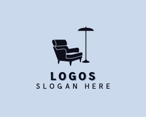 Lamp Chair Furniture Logo