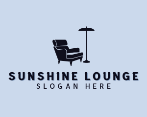 Lamp Chair Furniture logo design