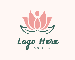 Therapist - Lotus Blossom Yoga logo design