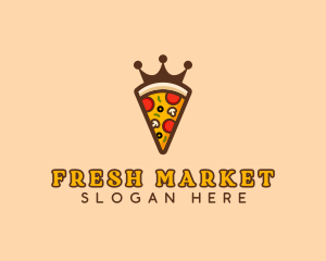 Stall - Pizza Restaurant Crown logo design