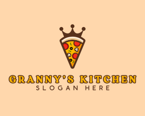 Pizza Restaurant Crown logo design