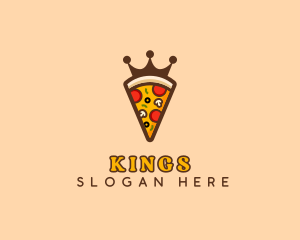 Pizza Restaurant Crown logo design