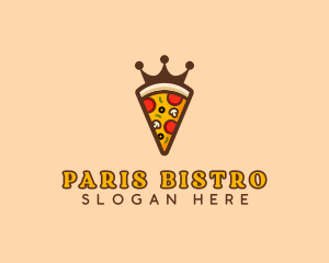 Pizza Restaurant Crown logo design