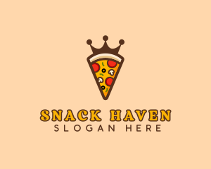 Pizza Restaurant Crown logo design