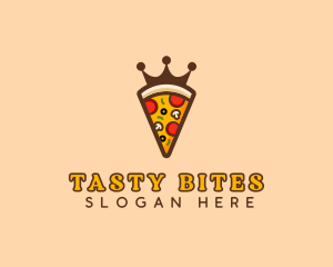 Pizza Restaurant Crown logo design