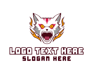 Angry - Flame Fox Gaming logo design