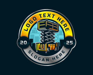 Heavy Machinery - Industrial Lift Loader logo design