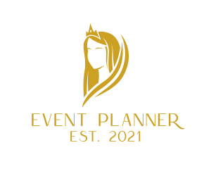 Stylist - Golden Pageant Crown logo design