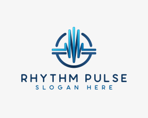 Pulse Wave Audio logo design