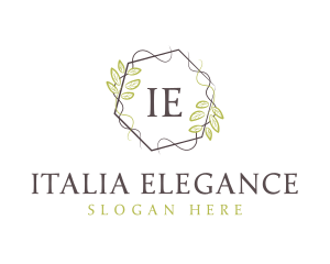 Feminine Elegant Wreath logo design