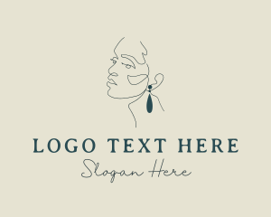 Lady - Elegant Woman Jewelry logo design