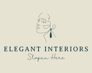 Elegant Woman Jewelry logo design