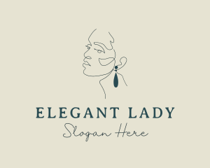 Elegant Woman Jewelry logo design