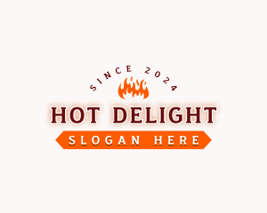 Retro Flame Business logo design