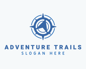 Travel Compass Navigation logo design