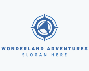 Travel Compass Navigation logo design