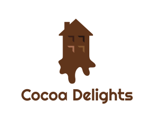Melting Chocolate House logo design