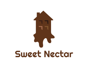 Melting Chocolate House logo design