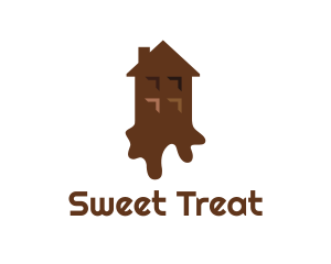 Brownies - Melting Chocolate House logo design