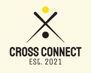 Cross - Billiards Sports Cross logo design
