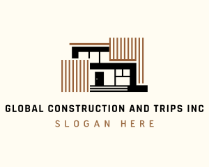Realty Construction House logo design