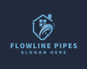 Water Pipe Plumbing logo design