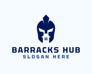 House Spartan Helmet  logo design