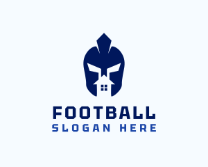 Residence - House Spartan Helmet logo design