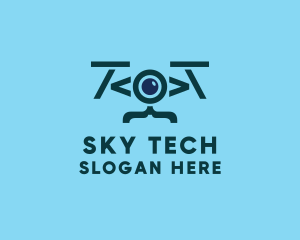 Code Drone Tech logo design