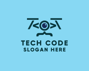 Code - Code Drone Tech logo design