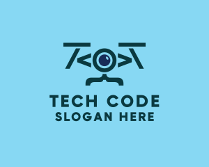 Code Drone Tech logo design