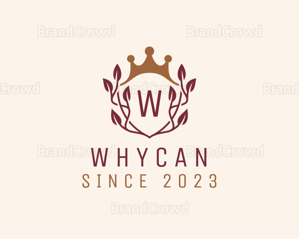 Royal Crown Wreath Shield Logo