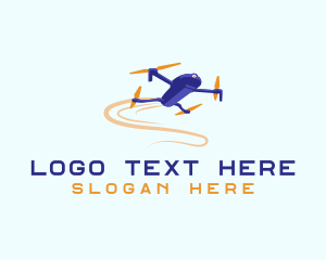 Vlogger - Aerial Drone Camera logo design