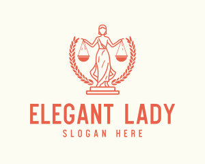 Lady Justice Scales logo design