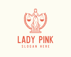 Lady Justice Scales logo design