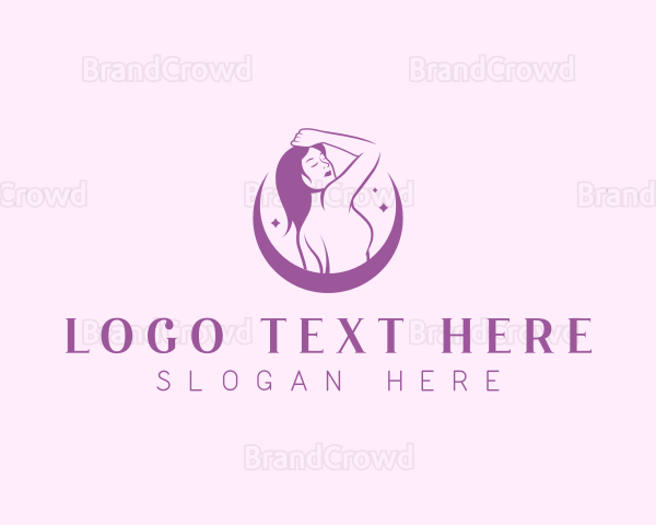 Waxing Beauty Woman Logo