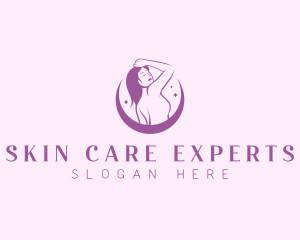 Waxing Beauty Woman logo design